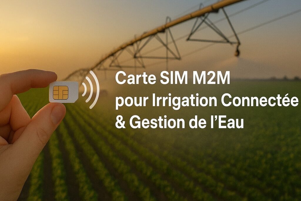 Carte SIM M2M pour Irrigation Connectée et Gestion de l’Eau